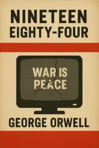 Nineteen Eighty-Four by George Orwell, a dystopian novel about surveillance and totalitarianism.