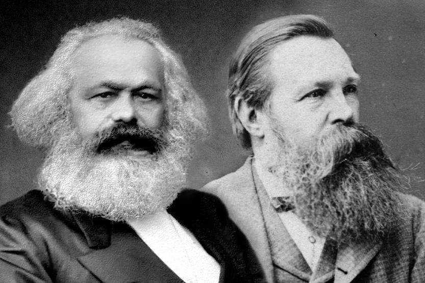 Portrait of Karl Marx and Friedrich Engels